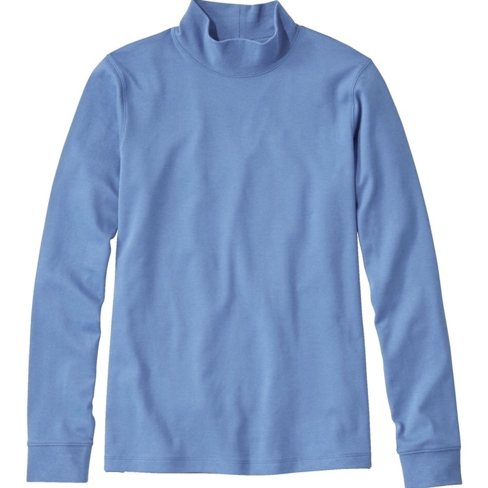 Speculation light blue mock turtleneck